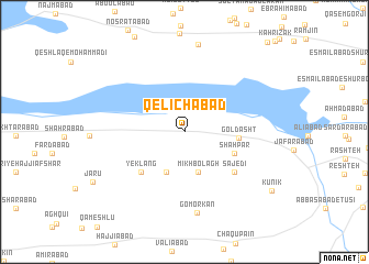map of Qelīchābād