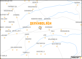 map of Qerkh Bolāgh