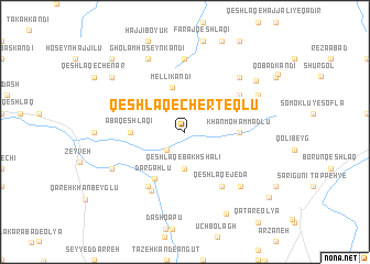 map of Qeshlāq-e Cherteqlū