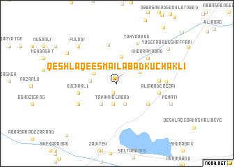 map of Qeshlāq-e Esmā‘īlābād Kūchaklī