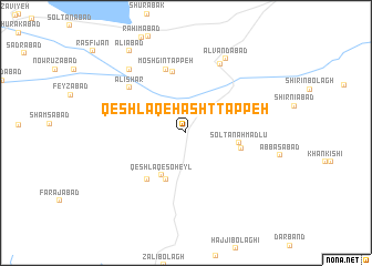 map of Qeshlāq-e Hasht Tappeh