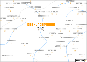 map of Qeshlāq-e Pāʼīn