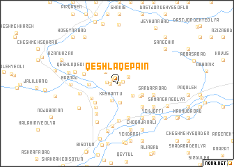 map of Qeshlāq-e Pā\