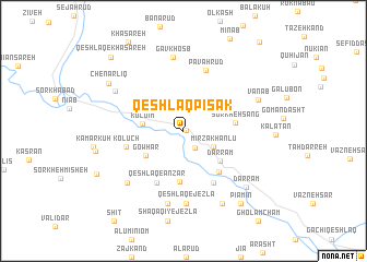 map of Qeshlāq Pīsak