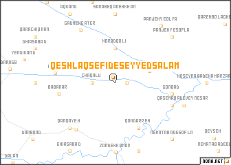 map of Qeshlāq Sefīd-e Seyyed Salām