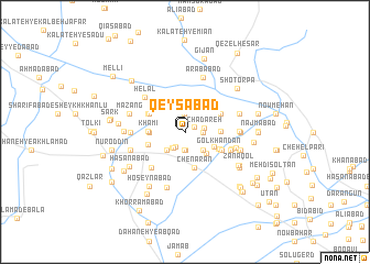 map of Qeysābād