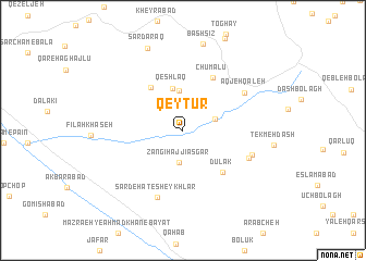 map of Qeyţūr