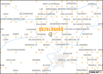 map of Qezel ‘Āsheq