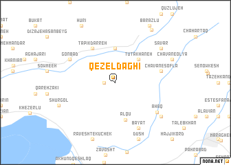 map of Qezel Dāghī