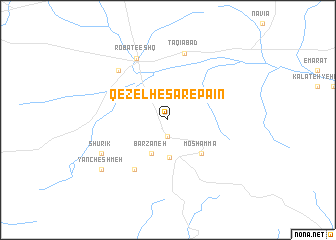 map of Qezel Ḩeşār-e Pāʼīn