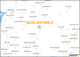 map of Qezeljeh-ye Bālā