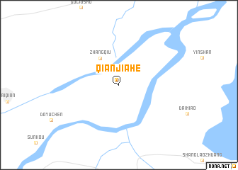 map of Qianjiahe