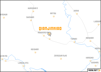 map of Qianjinmiao