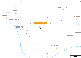 map of Qianshacheng