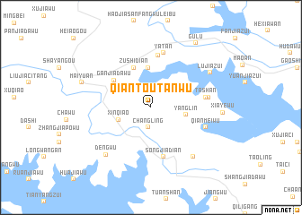 map of Qiantoutanwu