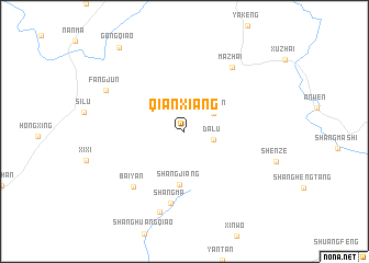 map of Qianxiang