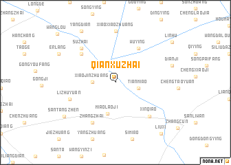 map of Qianxuzhai