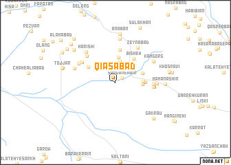 map of Qīāsābād