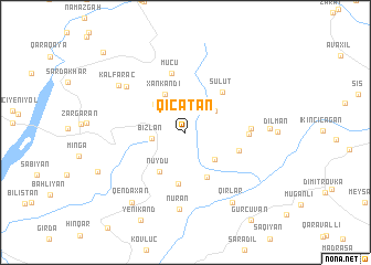 map of Qıçatan