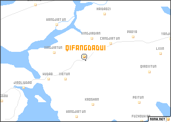 map of Qifangdadui