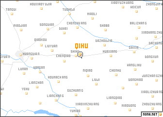 map of Qihu