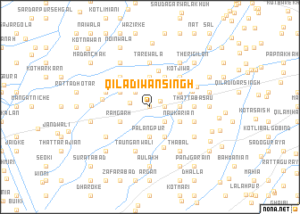 map of Qila Diwān Singh