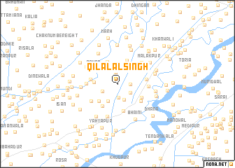 map of Qila Lāl Singh