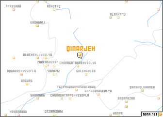 map of Qīnarjeh