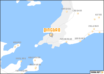 map of Qingdao