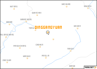 map of Qinggangyuan