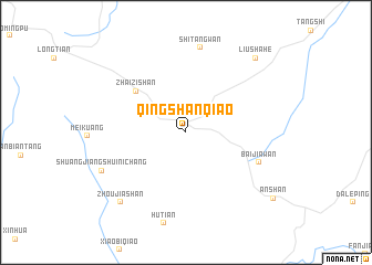 map of Qingshanqiao