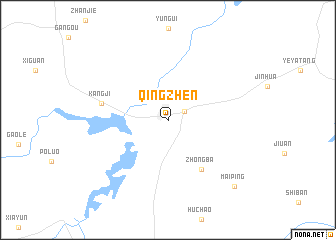 map of Qingzhen