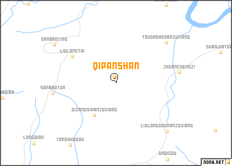 map of Qipanshan