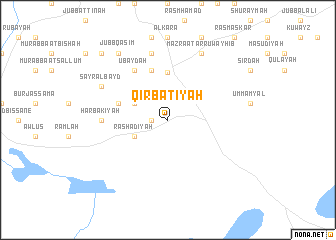 map of Qirbātīyah