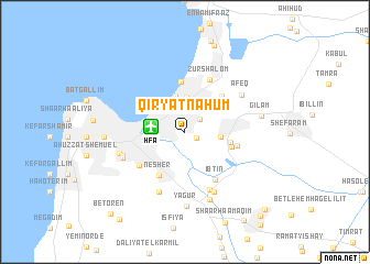 map of Qiryat Naẖum