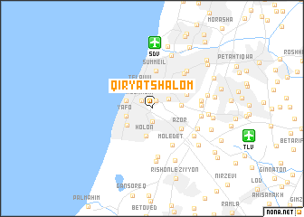 map of Qiryat Shalom