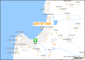 map of Qiryat Yam