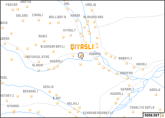map of Qiyaslı