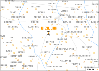 map of Qiziljah