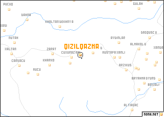 map of Qızılqazma