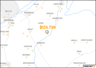 map of Qiziltuw