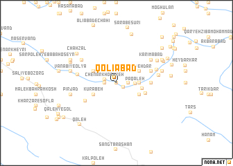 map of Qolīābād