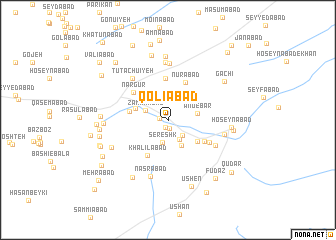 map of Qolīābād