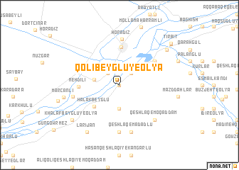 map of Qolī Beyglū-ye ‘Olyā