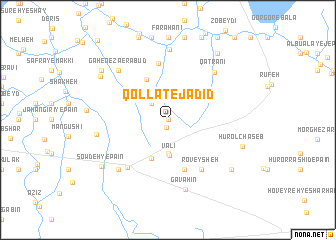 map of Qollat-e Jadīd