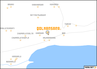 map of Qolmān Sarā