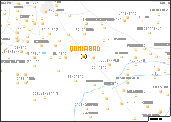map of Qomīābād