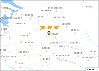 map of Qomirghān