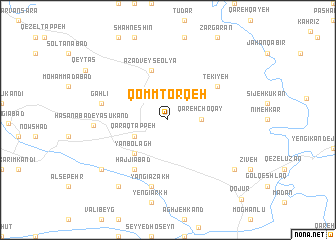 map of Qomm Ţorqeh