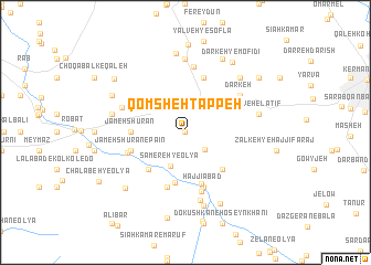 map of Qomsheh Tappeh